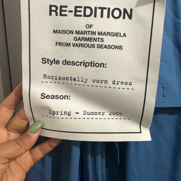 2 Maison Martin Margiela Elegant Black and Blue Asymmetrical Dresses - Picture 8 of 9